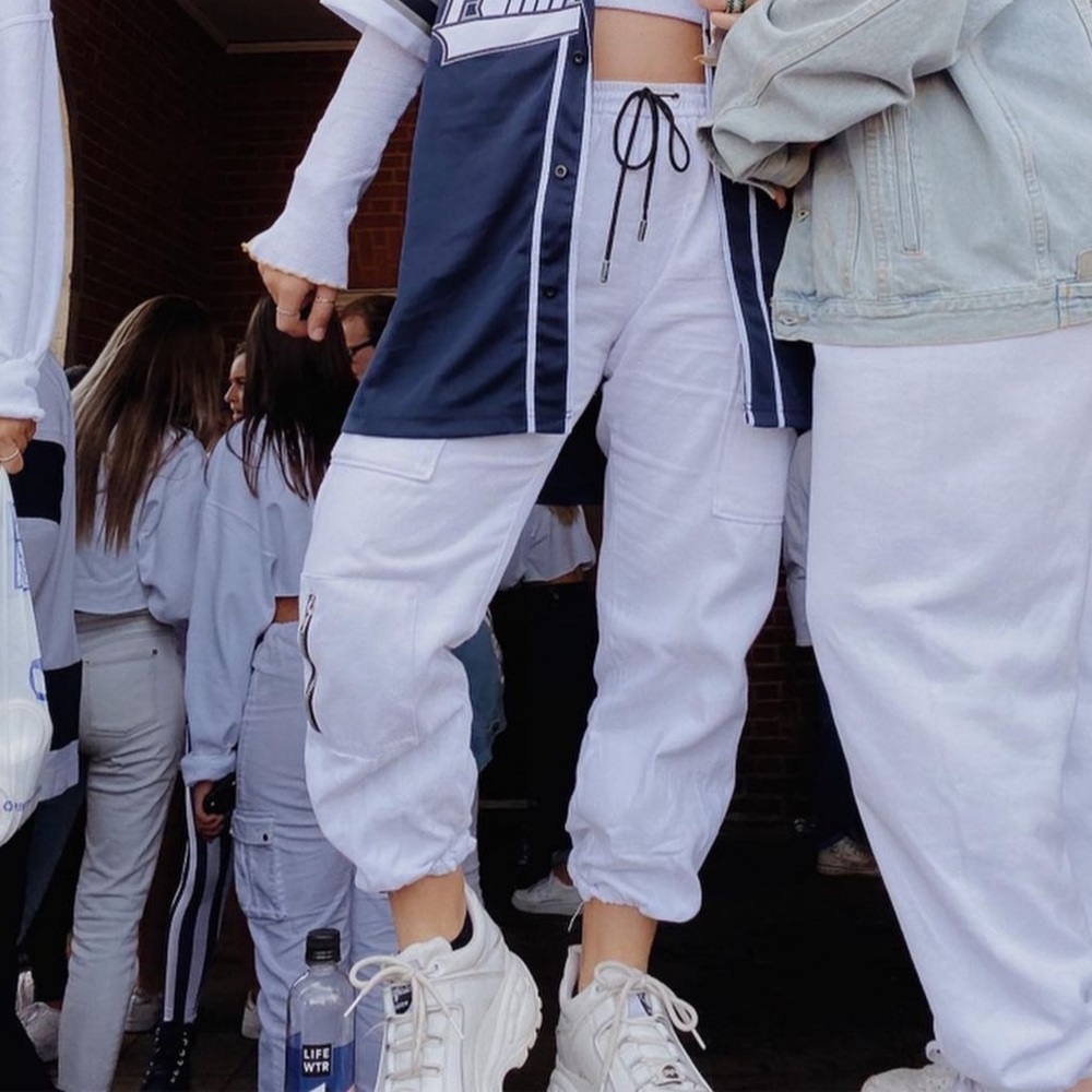 LF white cargo pants
